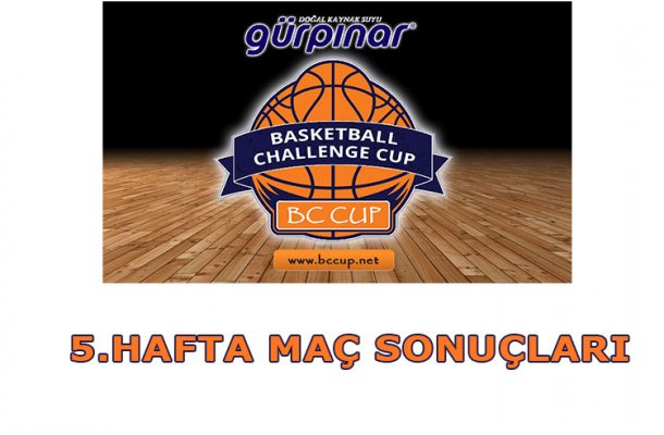 GÜRPINAR SU BC CUP 2018 5.HAFTA MAÇ SONUÇLARI