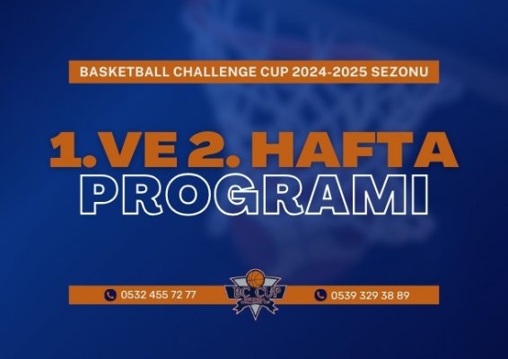 BC CUP 2024-2025 SEZONU 1. VE 2. HAFTA PROGRAMI BELLİ OLDU