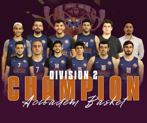 BC CUP DIVISON 2'DE ŞAMPİYON ACIBADEM BASKET