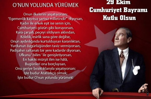 29 EKİM CUMHURİYET BAYRAMI KUTLU OLSUN